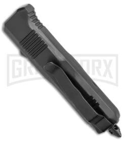 Atomic Mini Shield Dagger Black OTF Automatic Knife - Serr 8 Atomic Mini Shield Dagger Black OTF Automatic Knife - Serr -Grindworx Atomic Mini Shield Dagger Black OTF Auto Serr GX 19604 jr side large