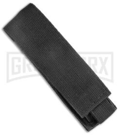 Atomic Slim Recurve Black OTF Automatic Knife - Two Tone Plain -Grindworx Atomic Slim Recurve Black OTF Auto TT GX 38529 jr sheath large