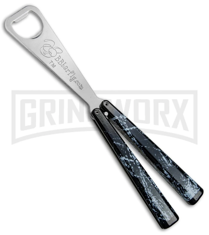 BB Barfly Scratched Metal Bottle Opener Butterfly Trainer 3 BB Barfly Scratched Metal Bottle Opener Butterfly Trainer