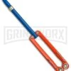BaliYo By Spyderco Butterfly Pen Flipper Orange/Blue -Grindworx BaliYo by Spyderco Butterfly Pen Fisher Space Pen Orange Blue USA Made BHQ 71880 er large