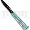 Bear Ops Bear Song IV Cyan Speckle Blue Butterfly Knife - Black 2 Bear Ops Bear Song IV Cyan Speckle Blue Butterfly Knife - Black -Grindworx Bear Ops Bear Song IV Butterfly Cyan Speckle Blue Black B 400 AICY B BHQ 83465 jr large