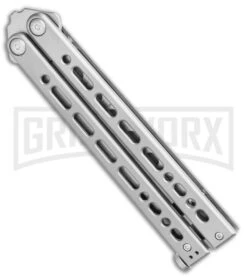 Bear Ops Bear Song VIII Silver Butterfly Trainer - Bead Blast Dull 9 Bear Ops Bear Song VIII Silver Butterfly Trainer - Bead Blast Dull -Grindworx Bear Ops Bear Song VIII Butterfly Trainer 4.5 Satin B 821 SS S BHQ 117625 LS Side large