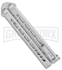 Bear Ops Bear Song VIII Silver Butterfly Trainer - Bead Blast Dull 8 Bear Ops Bear Song VIII Silver Butterfly Trainer - Bead Blast Dull -Grindworx Bear Ops Bear Song VIII Butterfly Trainer 4.5 Satin B 821 SS S BHQ 117625 LS Spine large