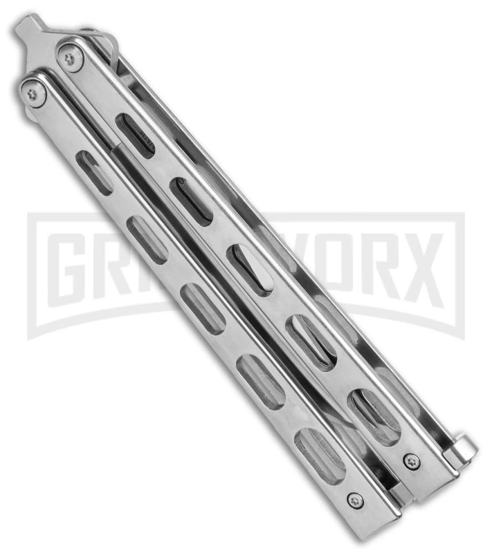 Bear & Son Silver Stainless Steel Butterfly 30th Anniversary Clip Point Satin 5 Bear & Son Silver Stainless Steel Butterfly 30th Anniversary Clip Point Satin - Image 3