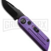 Bear Ops Bold Action XIV Purple Stainless Steel Automatic Knife - Black Plain 1 Bear Ops Bold Action XIV Purple Stainless Steel Automatic Knife - Black Plain -Grindworx Bear and Son Auto Bold Action XIV Purple BHQ 153937 jr large