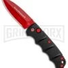 Boker Mini Kalashnikov Black Automatic Knife - Red Plain -Grindworx Boker Black Widow Mini Kalashnikov Auto Dagger Red 01KALS57NSOI BHQ 96966 jr update large
