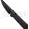 Boker Kihon Black Automatic Knife - Black Plain 1 Boker Kihon Black Automatic Knife - Black Plain -Grindworx Boker Burnley Kihon DP Auto Black BHQ 101390 jr large