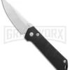 Boker Kihon Black Automatic Knife - Stonewash Plain 1 Boker Kihon Black Automatic Knife - Stonewash Plain -Grindworx Boker Burnley Kihon DP Auto SW BHQ 101389 jr large
