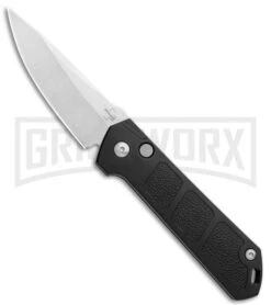 Boker Kihon Black Automatic Knife - Stonewash Plain