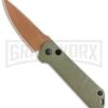Boker Kihon OD Green Automatic Knife - Copper Plain 1 Boker Kihon OD Green Automatic Knife - Copper Plain -Grindworx Boker Burnley Kihon Desert Warrior DP Auto Copper D2 01BO955NSOI BHQ 101391 jr large