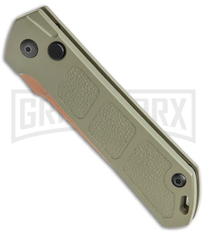 Boker Kihon OD Green Automatic Knife - Copper Plain 4 Boker Kihon OD Green Automatic Knife - Copper Plain - Image 2