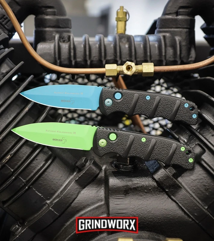 Boker Kalashnikov Automatic Knife - D2 Dagger Electric Green Plain 8 Boker Kalashnikov Automatic Knife - D2 Dagger Electric Green Plain - Image 6