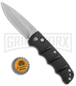 Boker Kalashnikov Black Automatic Knife - Drop Point Bead Blast Plain 9 Boker Kalashnikov Black Automatic Knife - Drop Point Bead Blast Plain -Grindworx Boker Kalashnikov Auto Black D2 SW BHQ 144760 jr bottlecap large
