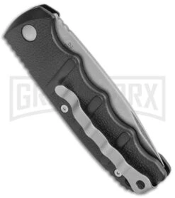Boker Kalashnikov Black Automatic Knife - Drop Point Bead Blast Plain 8 Boker Kalashnikov Black Automatic Knife - Drop Point Bead Blast Plain -Grindworx Boker Kalashnikov Auto Black D2 SW BHQ 144760 jr side large