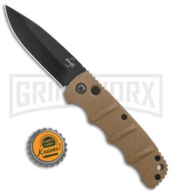 Boker Kalashnikov Coyote Brown Automatic Knife - Drop Point Black Plain 9 Boker Kalashnikov Coyote Brown Automatic Knife - Drop Point Black Plain -Grindworx Boker Kalashnikov Auto Coyote D2 Black BHQ 144762 jr bottlecap large
