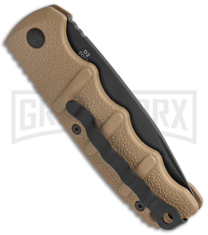 Boker Kalashnikov Coyote Brown Automatic Knife - Drop Point Black Plain 5 Boker Kalashnikov Coyote Brown Automatic Knife - Drop Point Black Plain - Image 3
