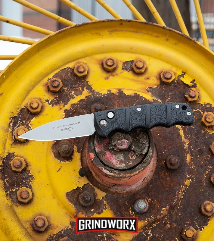 Boker Kalashnikov Warhawk Automatic Knife - D2 Dagger Black Plain 11 Boker Kalashnikov Warhawk Automatic Knife - D2 Dagger Black Plain - Image 9