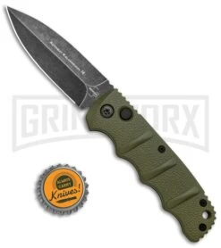 Boker Kalashnikov OD Green Automatic Knife - Dagger Smokewash Plain 9 Boker Kalashnikov OD Green Automatic Knife - Dagger Smokewash Plain -Grindworx Boker Kalashnikov Dagger Auto OD Green Smokewash BHQ 117068 jr bottlecap large