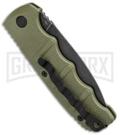 Boker Kalashnikov OD Green Automatic Knife - Dagger Smokewash Plain 8 Boker Kalashnikov OD Green Automatic Knife - Dagger Smokewash Plain -Grindworx Boker Kalashnikov Dagger Auto OD Green Smokewash BHQ 117068 jr side large