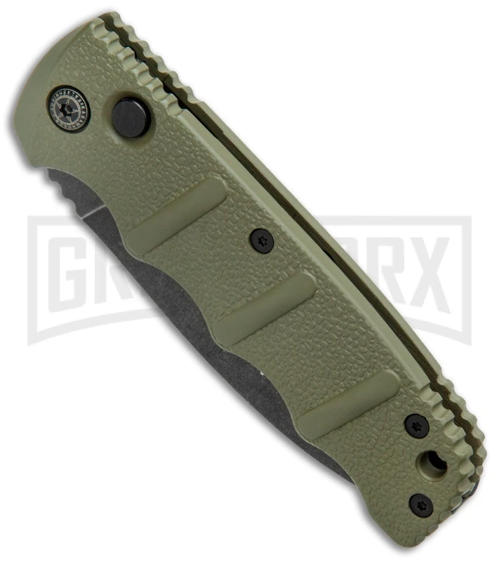 Boker Kalashnikov OD Green Automatic Knife - Dagger Smokewash Plain 4 Boker Kalashnikov OD Green Automatic Knife - Dagger Smokewash Plain - Image 2