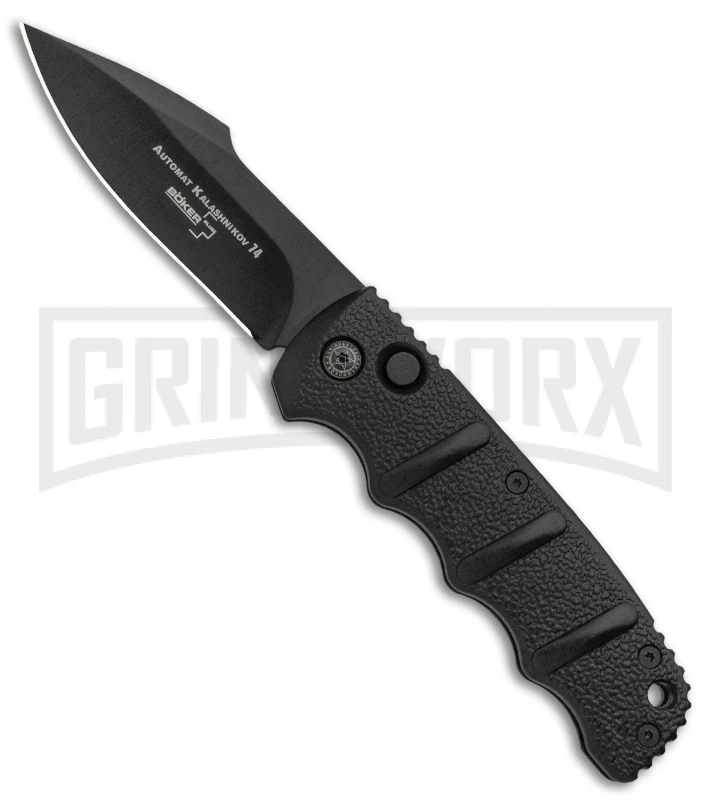 Boker Kalashnikov Automatic Knife - Harpoon Black Plain 3 Boker Kalashnikov Automatic Knife - Harpoon Black Plain