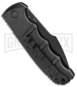 Boker Kalashnikov Automatic Knife - Harpoon Black Plain 11 Boker Kalashnikov Automatic Knife - Harpoon Black Plain -Grindworx Boker Kalashnikov Harpoon Auto Black Black KALS53NSOI BHQ 95957 jr side large