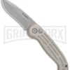 Boker Magnum Speedmaster Champagne Automatic Knife - Bead Blast Plain 2 Boker Magnum Speedmaster Champagne Automatic Knife - Bead Blast Plain -Grindworx Boker Magnum DP Auto Champagne BB 01BO007 BHQ 0099 jr large