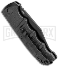 Boker Mini Kalashnikov Black Bowie Automatic Knife - Black Plain 8 Boker Mini Kalashnikov Black Bowie Automatic Knife - Black Plain -Grindworx Boker Mini Kalashnikov Bowie Auto Black BHQ 96965 jr side large