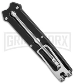 Boker Plus Slike Black OTF Manual Dagger Knife - Stonewash Plain 8 Boker Plus Slike Black OTF Manual Dagger Knife - Stonewash Plain -Grindworx Boker Plus Slike Manual OTF Knife Black G10 2in SW BHQ 39166 td side large