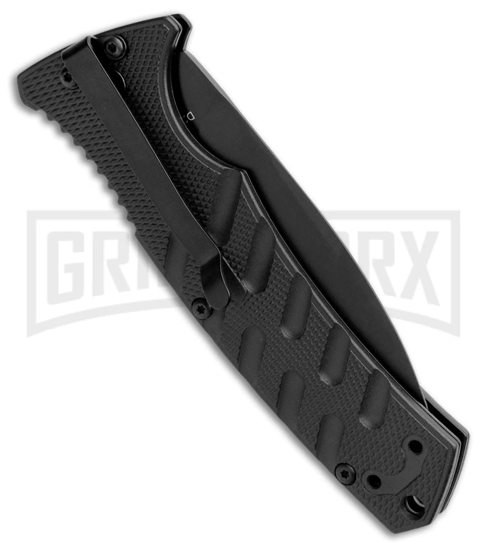 Boker Plus Strike Automatic Knife - Dagger Black Plain 5 Boker Plus Strike Automatic Knife - Dagger Black Plain - Image 3