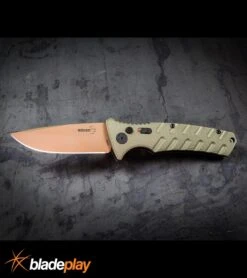 Boker Plus Strike Desert Warrior OD Green Automatic Knife - D2 Drop Point Copper 15 Boker Plus Strike Desert Warrior OD Green Automatic Knife - D2 Drop Point Copper -Grindworx Boker Plus Strike Desert Warrior OD Green Automatic Knife Drop Point Chopper BP20049 kp large