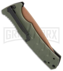 Boker Plus Strike Desert Warrior OD Green Automatic Knife - Tanto Copper Plain 12 Boker Plus Strike Desert Warrior OD Green Automatic Knife - Tanto Copper Plain -Grindworx Boker Plus Strike Tanto Desert Warrior OD Green copper BHQ 68520 er side jr large