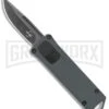 Boker Plus USB OTF Black Automatic Knife Aluminum - Gray SW Plain 1 Boker Plus USB OTF Black Automatic Knife Aluminum - Gray SW Plain -Grindworx Boker Plus USB OTF Auto Gray Aluminum Black SW BHQ 125998 jr large
