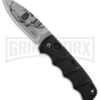 Boker Kalashnikov Skull Black Automatic Knife - D2 Dagger Stonewash Plain 1 Boker Kalashnikov Skull Black Automatic Knife - D2 Dagger Stonewash Plain -Grindworx Boker Skull Kalashnikov Dagger SW BHQ 75532 er large
