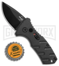 Boker Stubby Strike Black Automatic Knife CA Legal - Black 9 Boker Stubby Strike Black Automatic Knife CA Legal - Black -Grindworx Boker Stubby Strike CA Legal Auto Black 01BO441NSOI BHQ 99647 jr bottlecap large