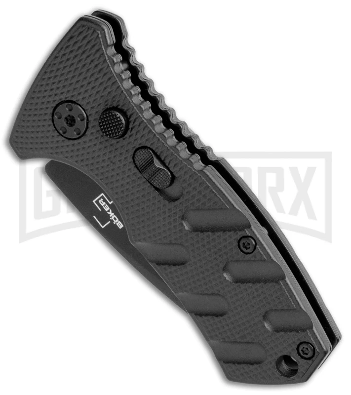 Boker Stubby Strike Black Automatic Knife CA Legal - Black 4 Boker Stubby Strike Black Automatic Knife CA Legal - Black - Image 2