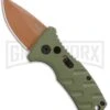 Boker Stubby Strike Automatic Knife - Desert Warrior 2 Boker Stubby Strike Automatic Knife - Desert Warrior -Grindworx Boker Stubby Strike CA Legal Auto OD Green Copper 01BO443NSOI BHQ 99649 jr large