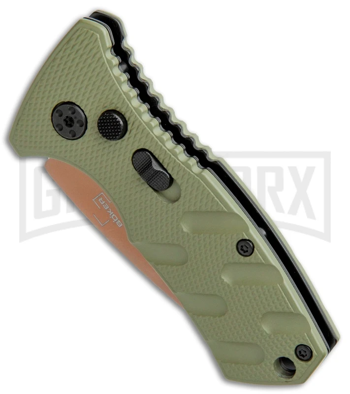 Boker Stubby Strike Automatic Knife - Desert Warrior 4 Boker Stubby Strike Automatic Knife - Desert Warrior - Image 2