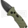Boker Stubby Strike OD Green Automatic Knife - Black Stonewash 2 Boker Stubby Strike OD Green Automatic Knife - Black Stonewash -Grindworx Boker Stubby Strike CA Legal Auto OD Green Smokewash 01BO442NSOI BHQ 99648 jr large