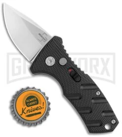 Boker Stubby Strike Black Automatic Knife - Stonewash 9 Boker Stubby Strike Black Automatic Knife - Stonewash -Grindworx Boker Stubby Strike CA Legal Auto SW 01BO440NSOI BHQ 99646 jr bottlecap large