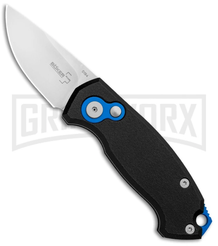 Boker Vox Kompakt CA Legal Automatic Knife - Drop Point Stonewash Plain 3 Boker Vox Kompakt CA Legal Automatic Knife - Drop Point Stonewash Plain