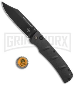Boker XXL Kalashnikov Automatic Knife - Black Bowie 10 Boker XXL Kalashnikov Automatic Knife - Black Bowie -Grindworx Boker XXL Kalashnikov Bowie Auto Black BHQ 99623 jr bottlecap large