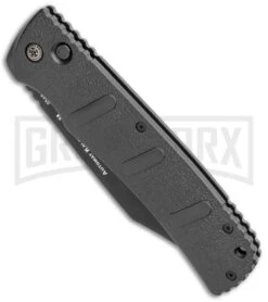 Boker XXL Kalashnikov Automatic Knife - Black Bowie 8 Boker XXL Kalashnikov Automatic Knife - Black Bowie -Grindworx Boker XXL Kalashnikov Bowie Auto Black BHQ 99623 jr spine large