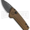 Buck Knives Buck Deploy Bronze Mini Automatic Knife - Gray Plain 1 Buck Knives Buck Deploy Bronze Mini Automatic Knife - Gray Plain -Grindworx Buck Deploy Mini Auto Burnt Bronze Gray 0839BRS1 BHQ 146022 jr large