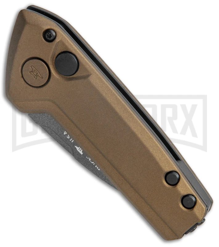 Buck Knives Buck Deploy Bronze Mini Automatic Knife - Gray Plain 4 Buck Knives Buck Deploy Bronze Mini Automatic Knife - Gray Plain - Image 2