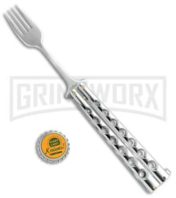 Caliber Gourmet Silver Fork Butterfly Trainer 9 Caliber Gourmet Silver Fork Butterfly Trainer -Grindworx Caliber Gourmet Silver Fork Butterfly trainer BP 19522 er size large