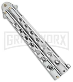 Caliber Gourmet Silver Fork Butterfly Trainer 7 Caliber Gourmet Silver Fork Butterfly Trainer -Grindworx Caliber Gourmet Silver Fork Butterfly trainer BP 19522 er spine large