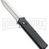 Elemental Black OTF Automatic Knife - Satin Plain -Grindworx Elemental Black TT6 BP 18598 jr large