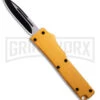 Firecracker Mini Gold D/A OTF Automatic Knife - Black Plain 2 Firecracker Mini Gold D/A OTF Automatic Knife - Black Plain -Grindworx Firecracker Mini Gold DA OTF Automatic Knife Black Plain BHQ 181323 td large