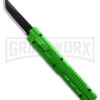 Firecracker XL Green DA/OTF Automatic Knife - Tanto Black -Grindworx Firecracker XL Green DA OTF Automatic Knife Tanto Black BHQ 181322 td large